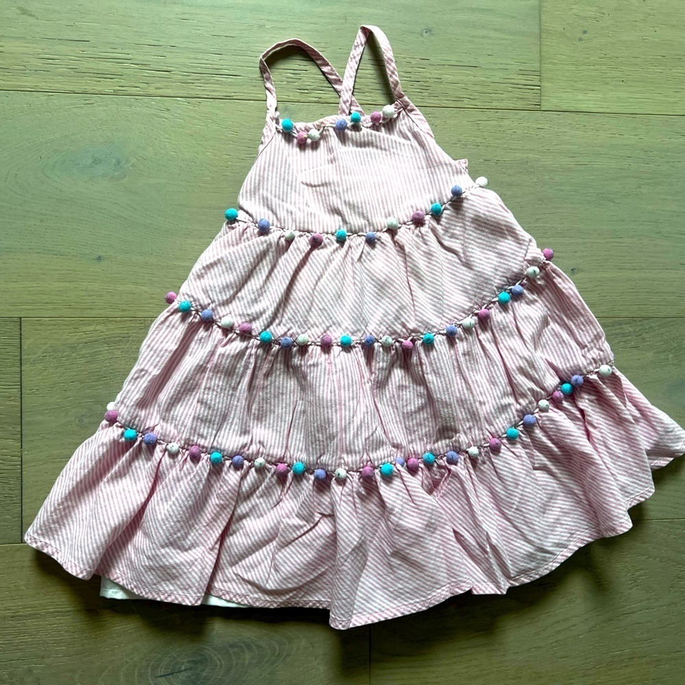 Tommy Bahama Pink Striped dress 3T